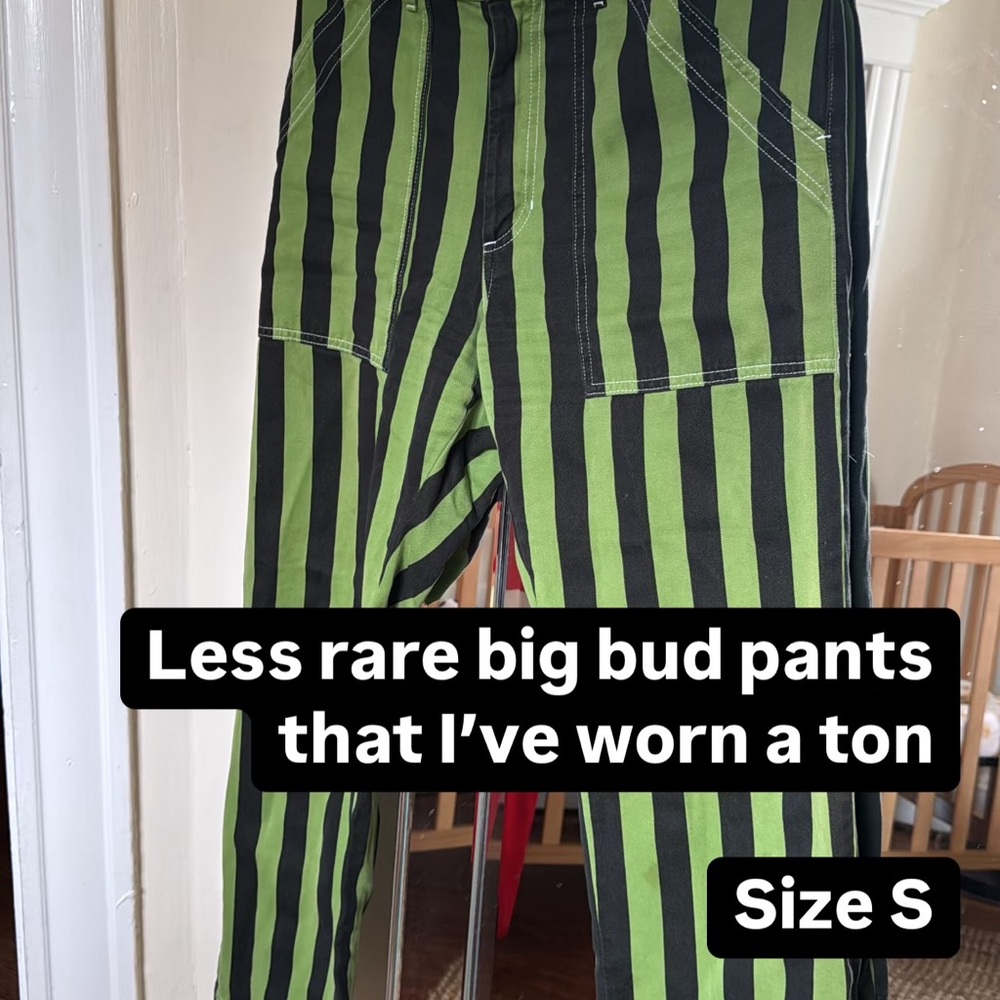 Big Bud Striped Green Pants